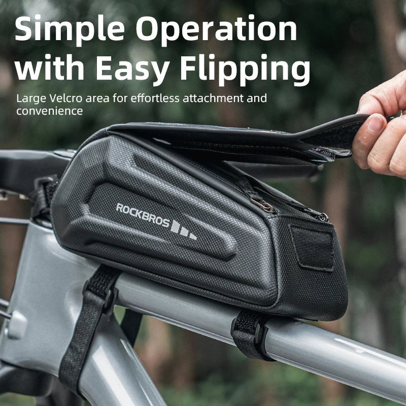 1.7L Waterproof Frame Bike Touchscreen Case Holder Bag Black