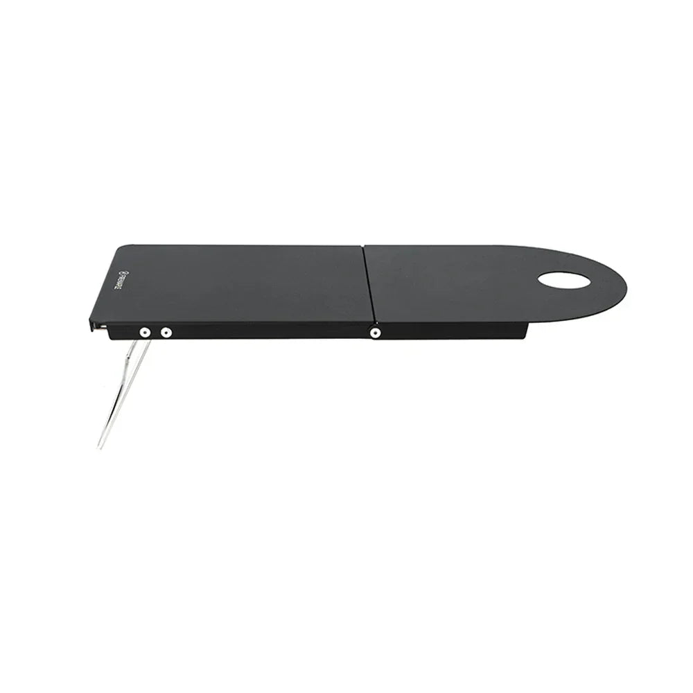 Petrel Ultralight Folding Camping Table 2PCS Portable Aluminum Desk Black