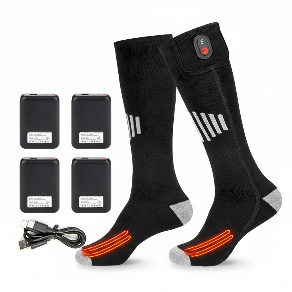 Rechargeable Heated Socks with 5000mAh Battery – Up to 65°C