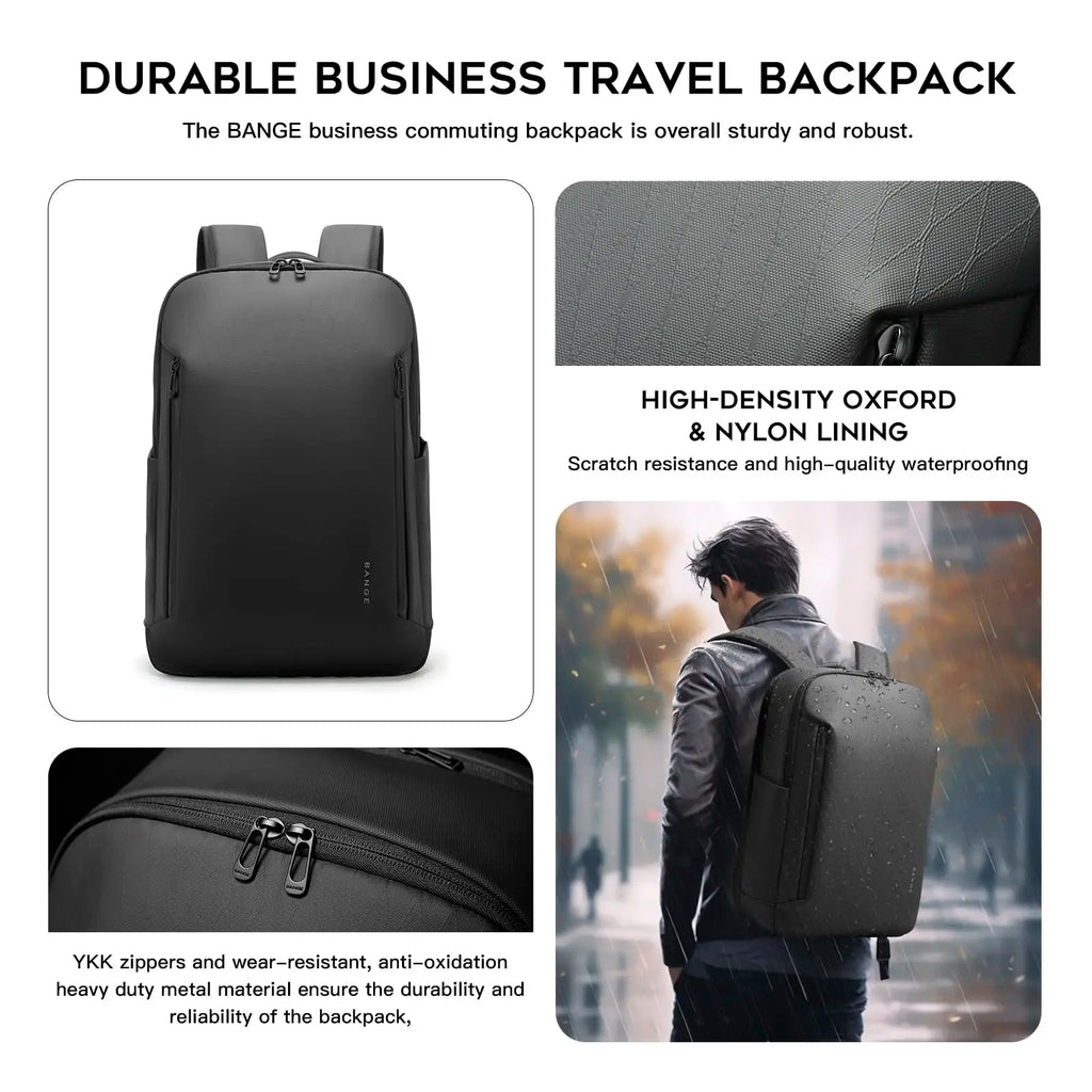 15.6-Inch Casual Laptop Backpack Black