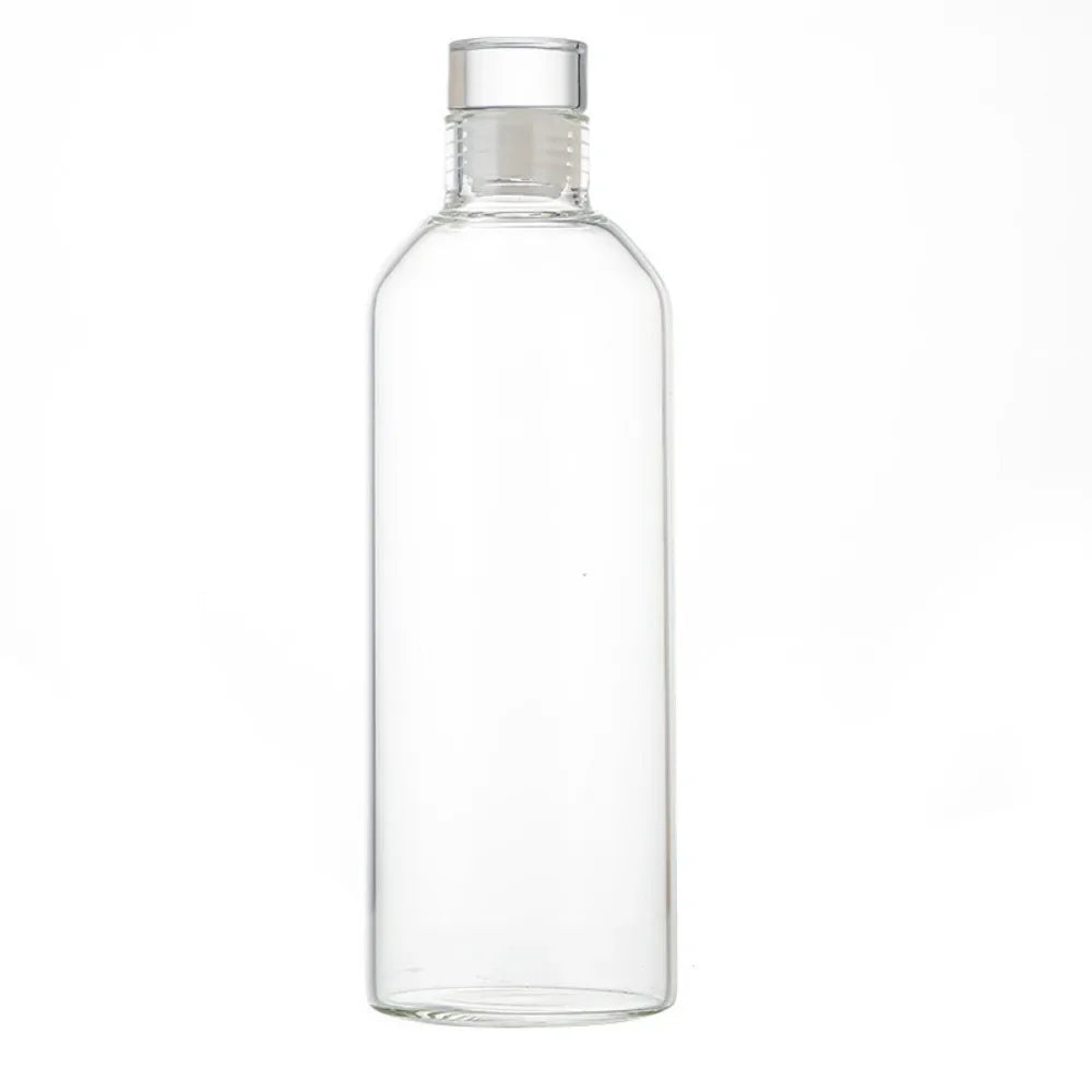 1000ml Glass Water Bottle  Transparent