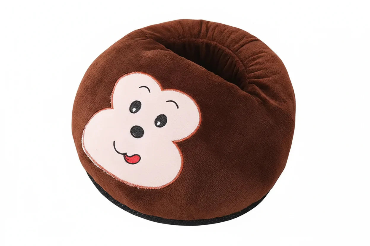 USB Electric Foot Warmer – Soft Plush Heated Foot Cover for Home & Office