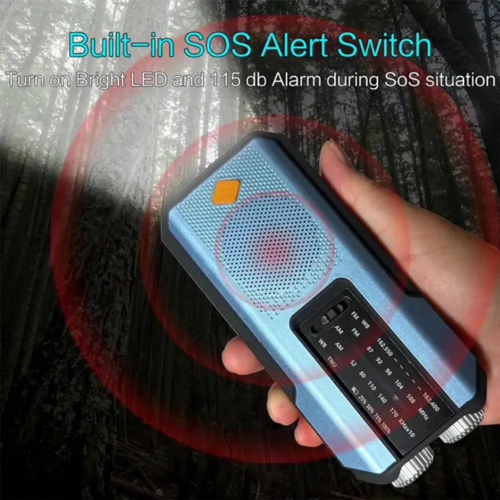 2000mAh Weather Emergency Radio Blue