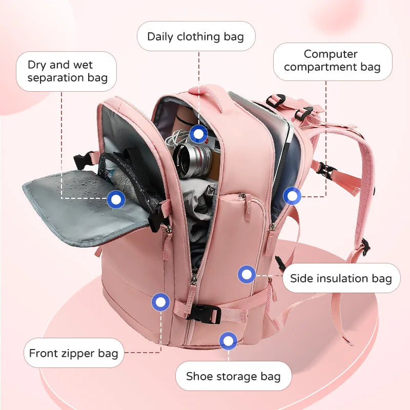 Versatile Voyage Women's Backpack Suitcase