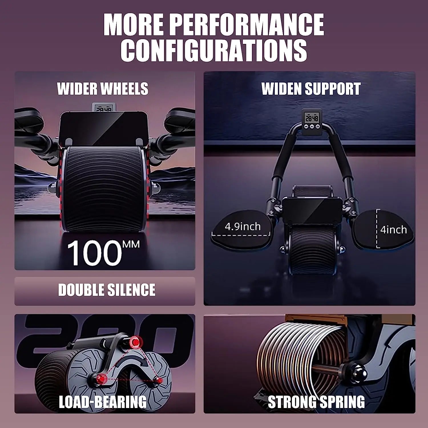 Rebound Ab Wheel & Elbow Support