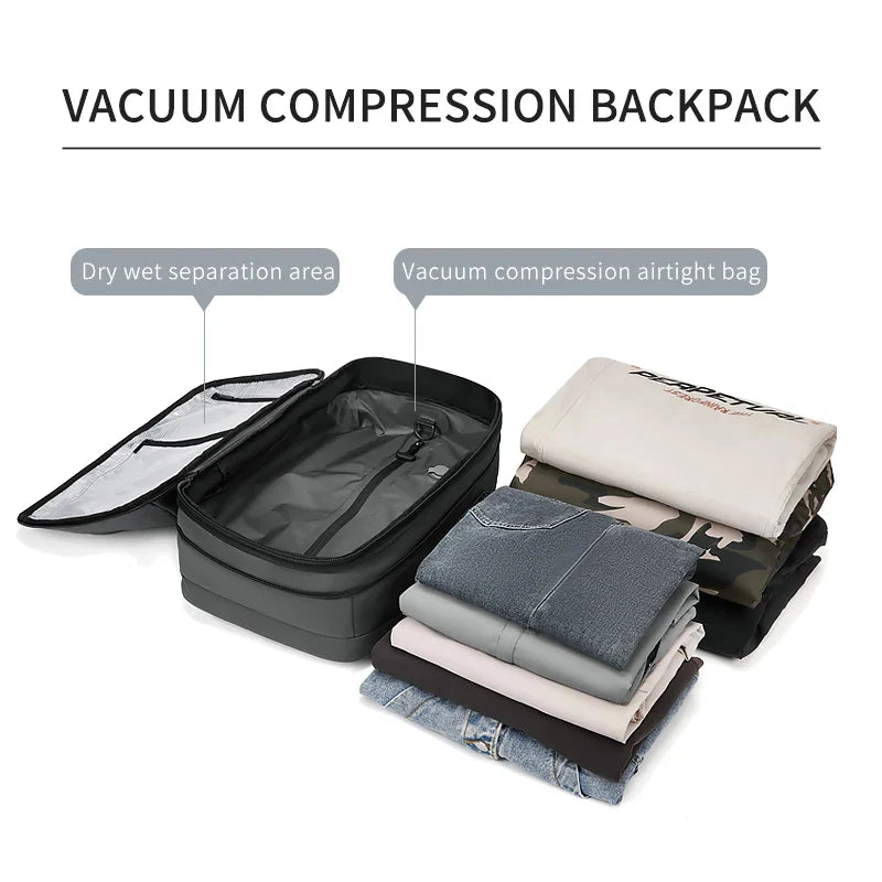 Expandable Laptop Backpack Grey