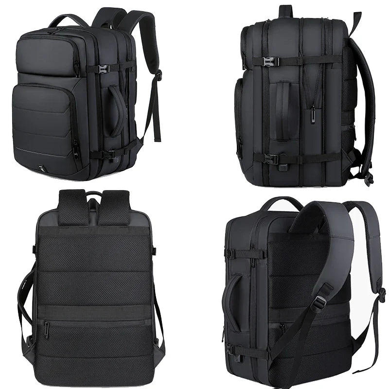 Laptop Backpack with USB Port Black