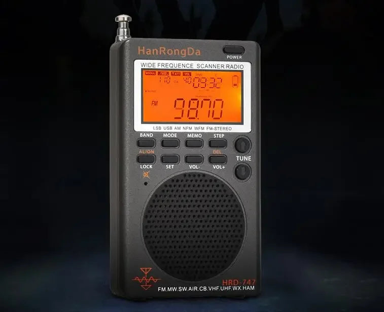 Full-Band Mini Digital Stereo Radio Black