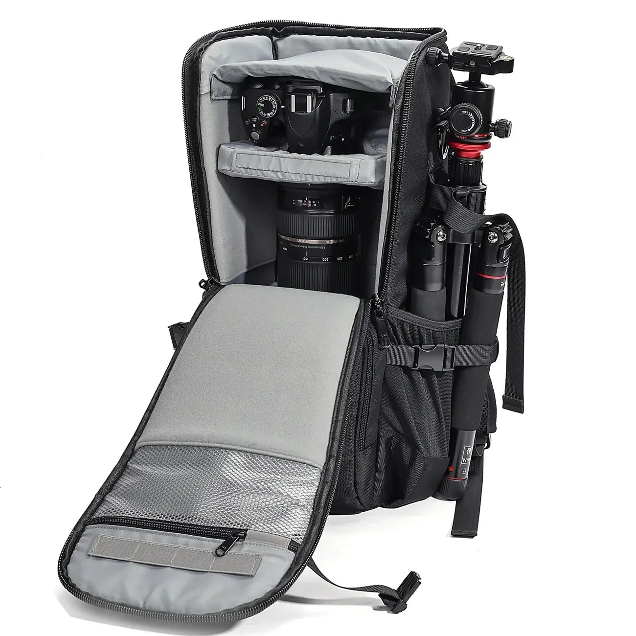 Waterproof Photography Camera Backpack Black