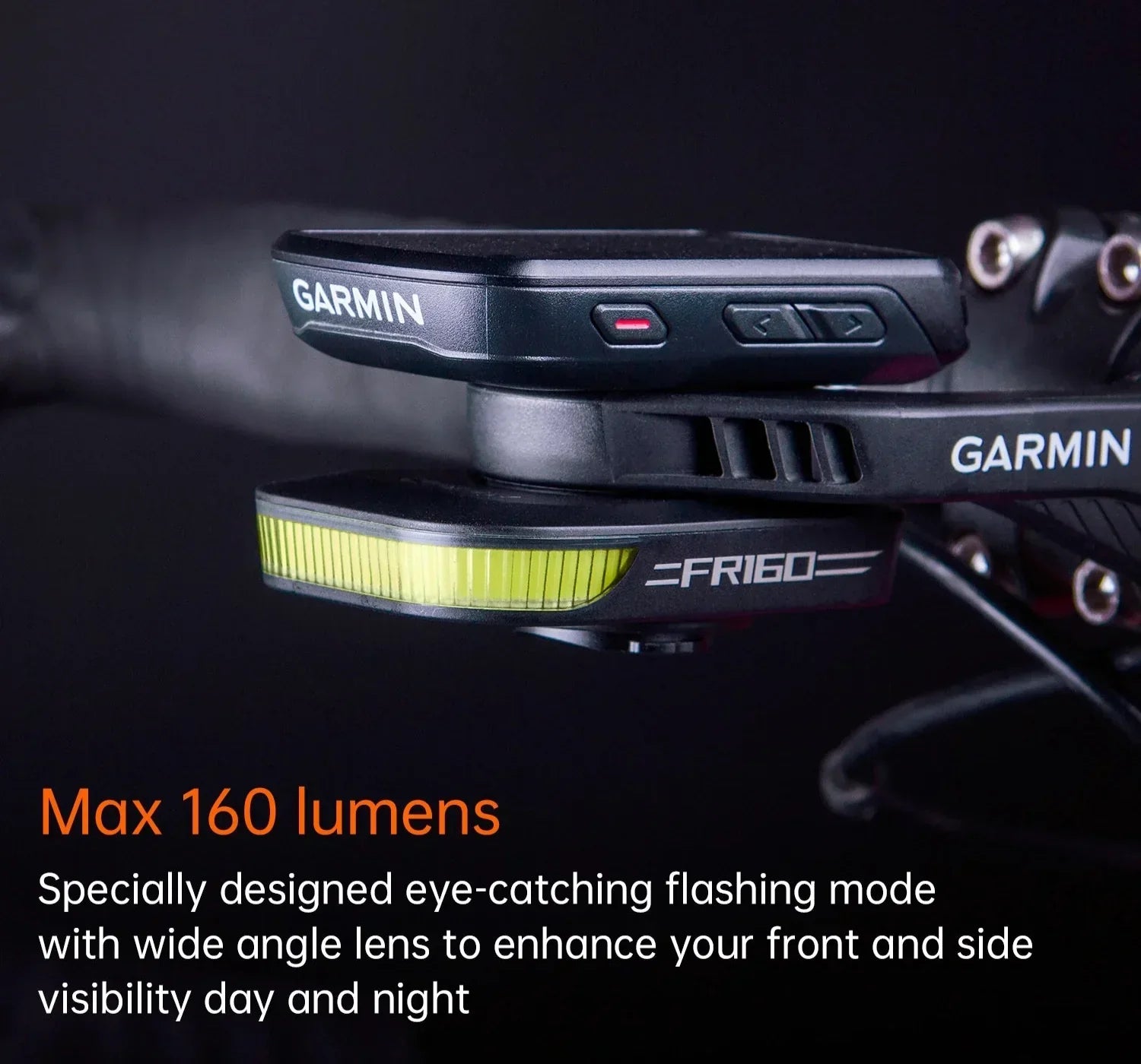 Rechargeable Bike Headlight USB-C Waterproof Black