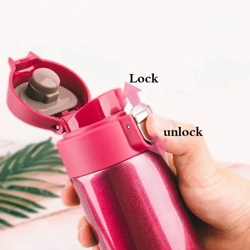 500ml Vacuum Flask Rose Red