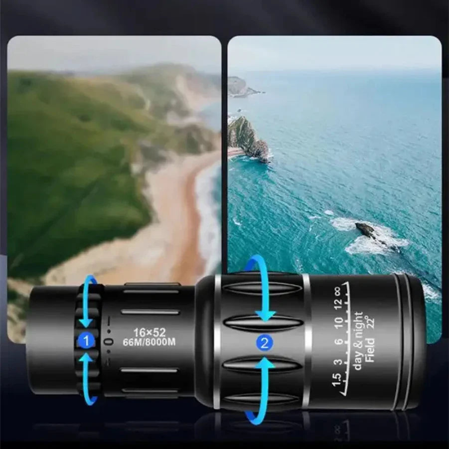 16x52 High-Power Monocular Telescope