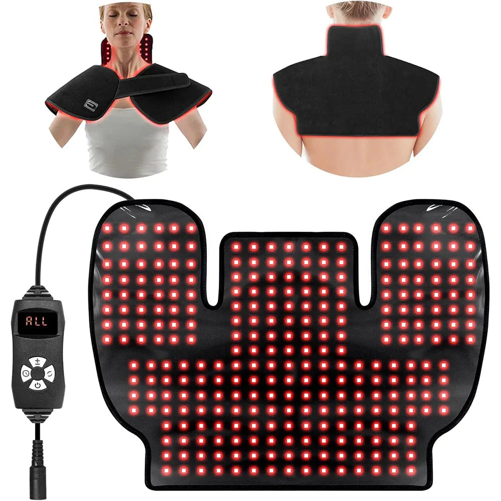 Red Infrared Light Therapy Shoulder Wrap Black