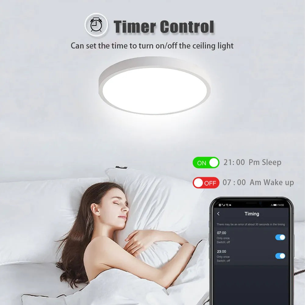 Smart Home Lighting: Tuya Zigbee 3.0 WiFi RGBW LED Ceiling Lamp