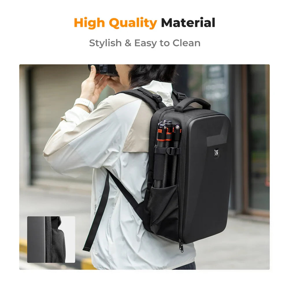 22L Hard Shell Camera Backpack Black