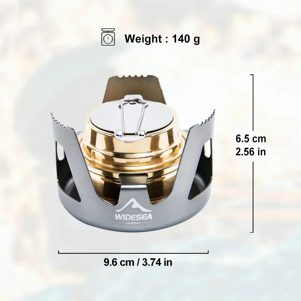 High-Quality Portable Alcohol Stove Grey