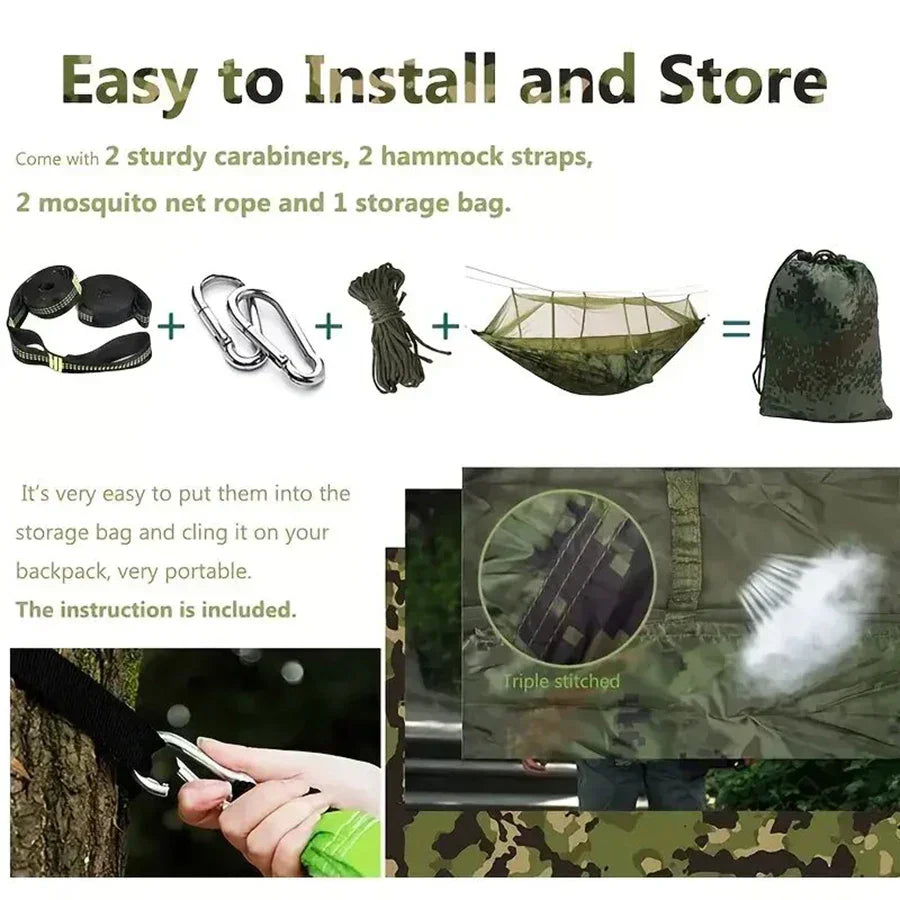 camouflage double hammock