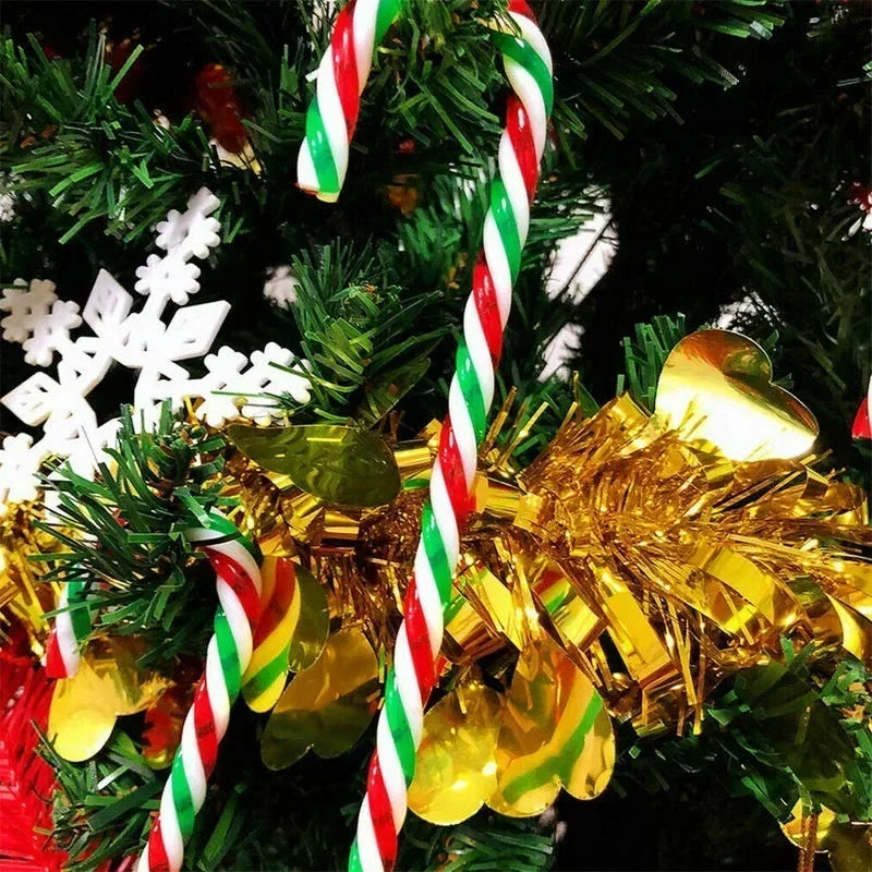 20-Piece Christmas Candy Cane Acrylic Xmas Tree Hanging Set
