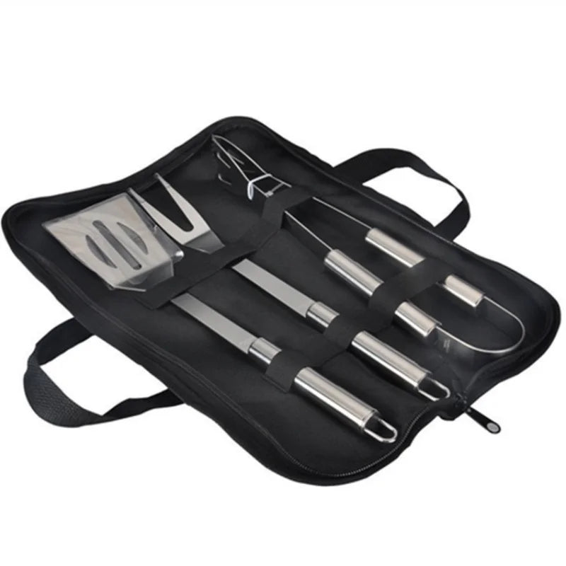 Stainless Steel BBQ Tools Set Silver
