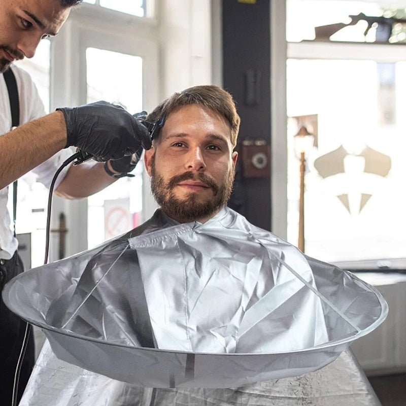 DIY Apron Hair Cutting Cloak Coat Salon Barber Stylist Cape Umbrella Haircut Cloak Hairdressing Home Cleaning Protector