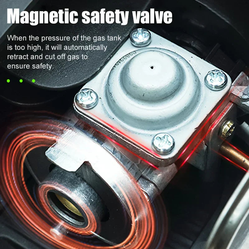 3800W Portable Folding Camping Gas Stove Butane Cassette Green