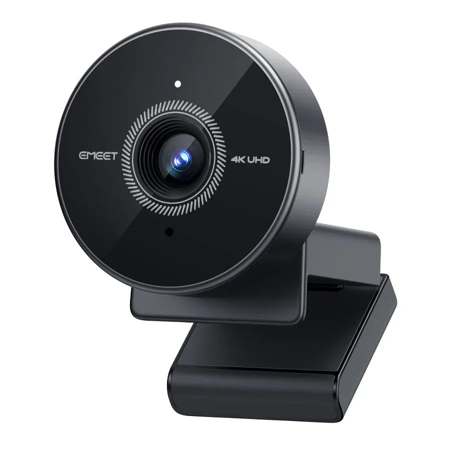 4K Autofocus USB Webcam Portable Camera Black