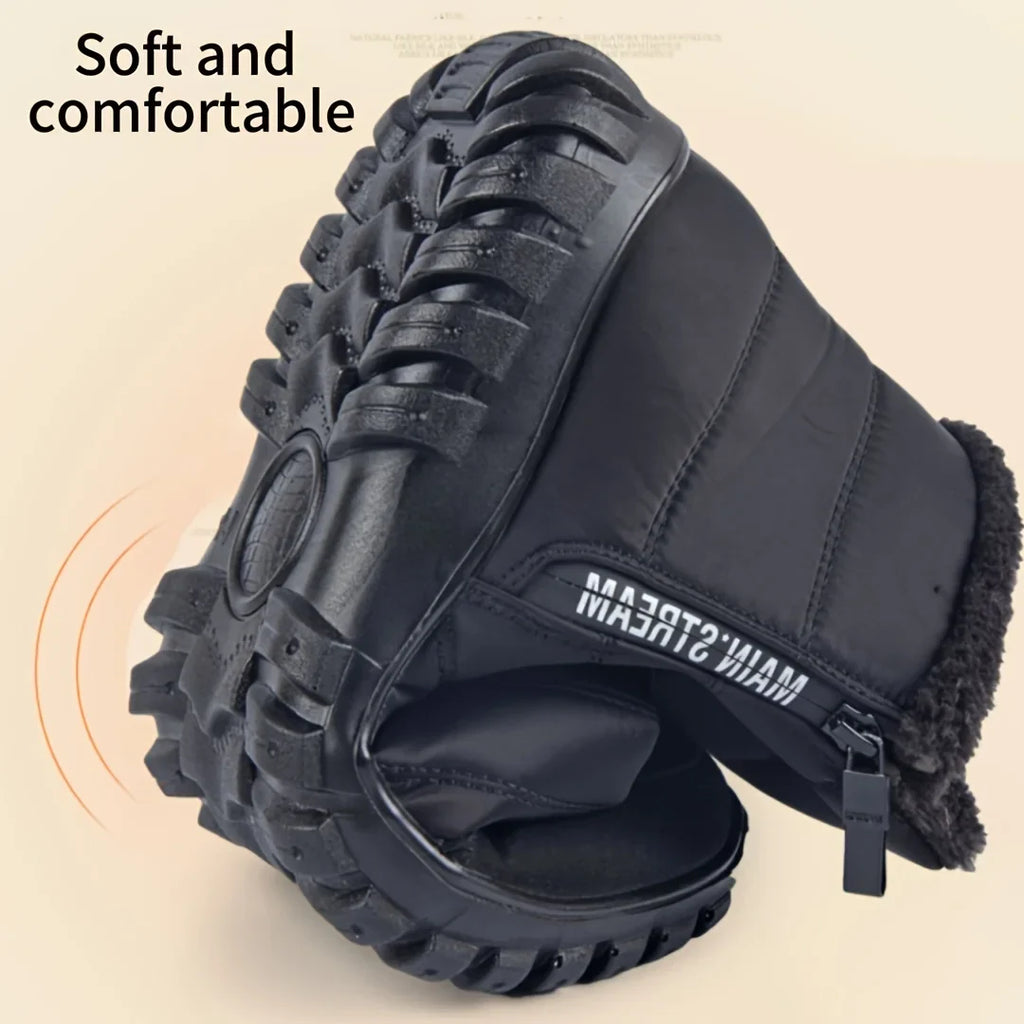 Men's Waterproof Fleece-Lined Snow Ankle Boots