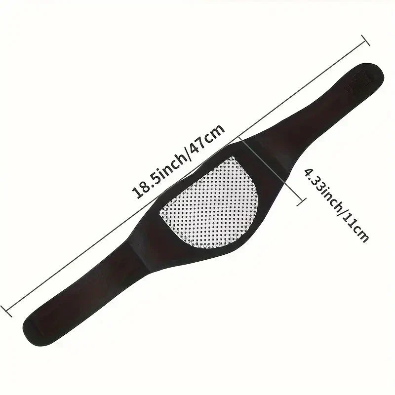 Self-Heating Magnetic Neck Support Brace Black