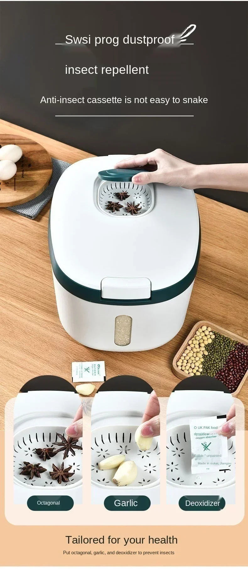 Nano-Sealed Kitchen Container: Fresh, Pest-Proof Storage