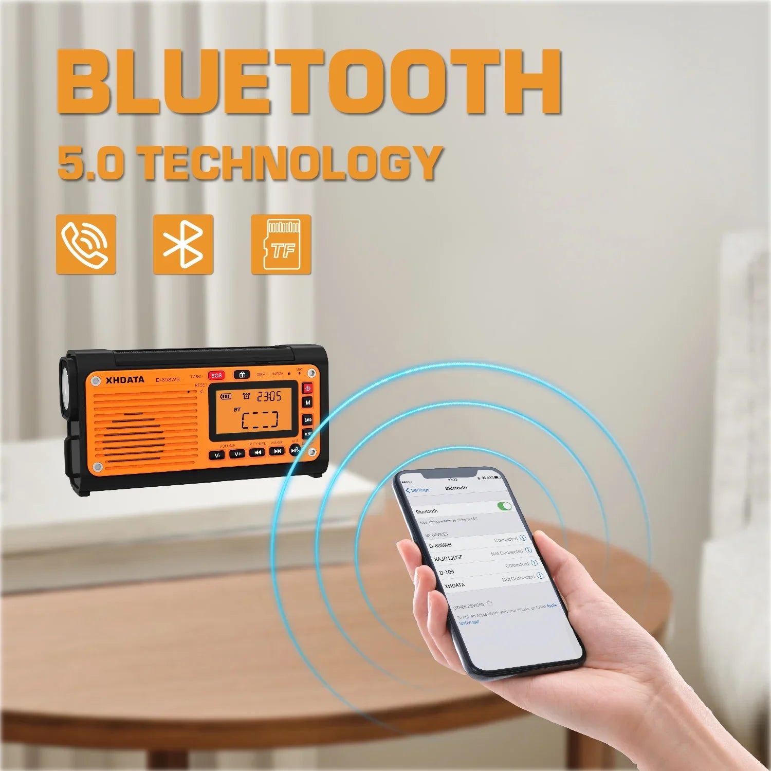 Emergency Crank Weather Radio Black