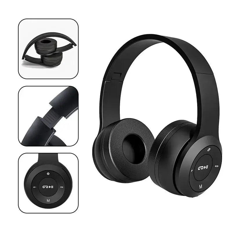 Bluetooth Wireless Sports Gaming Headset Black