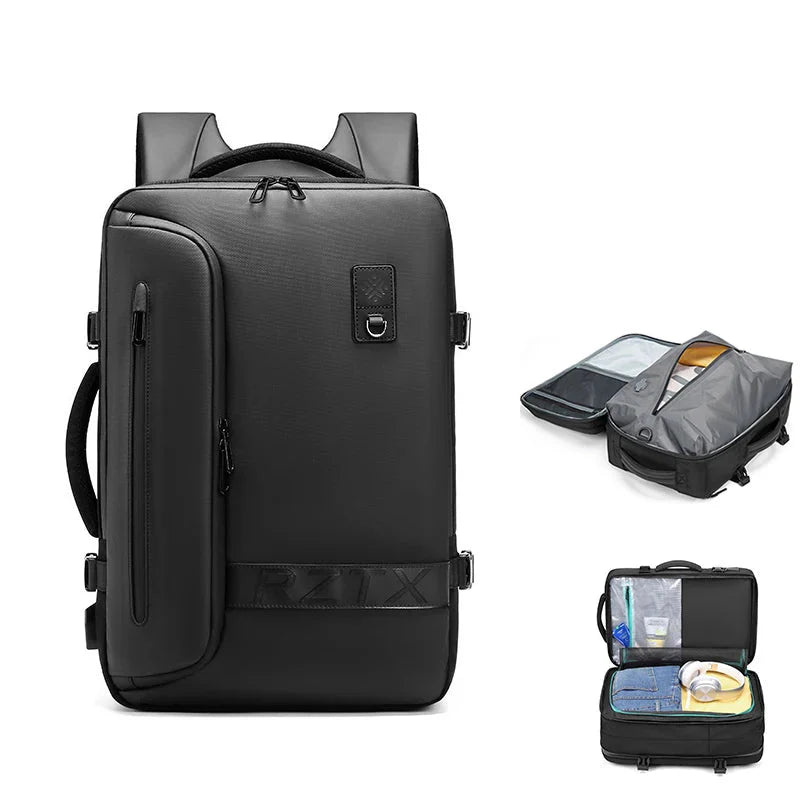 Expandable Laptop Backpack 40L Grey