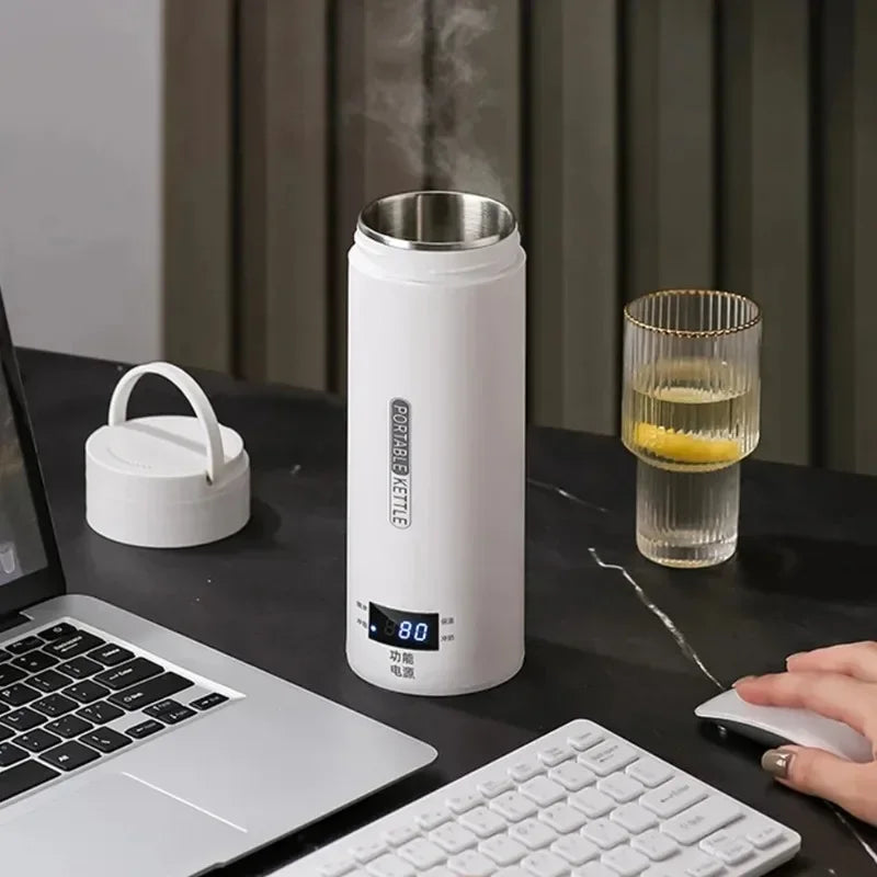 500ML Portable Electric Kettle Thermal Cup
