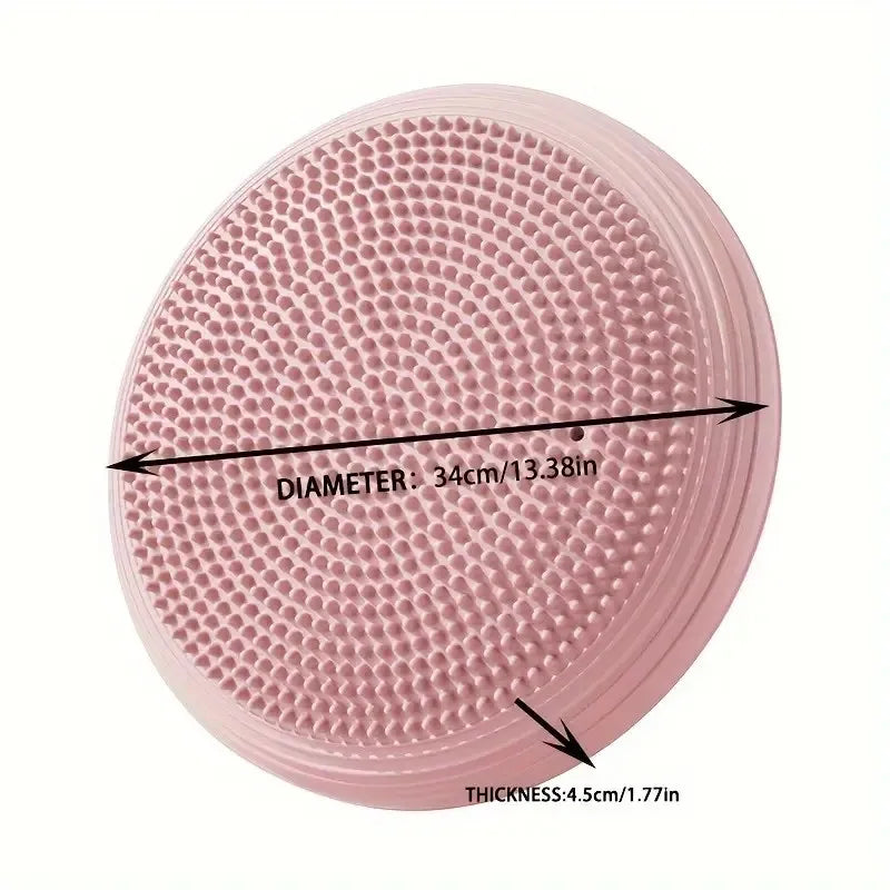 4mm Natural Rubber Flat Balance Yoga Trainer Mat Pink