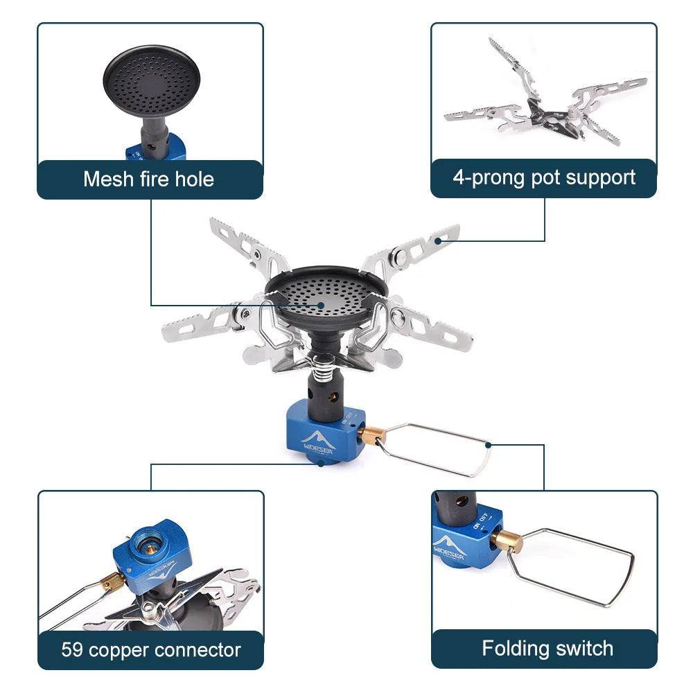 3300W Camping Gas Burner Silver