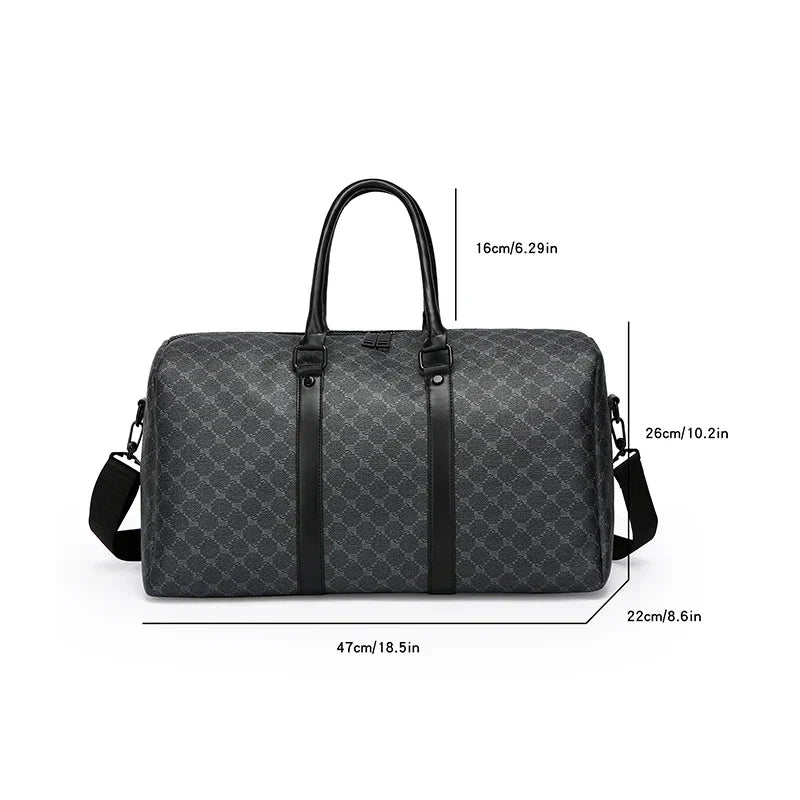 Mens Travel Bag Large PU Business Luggage