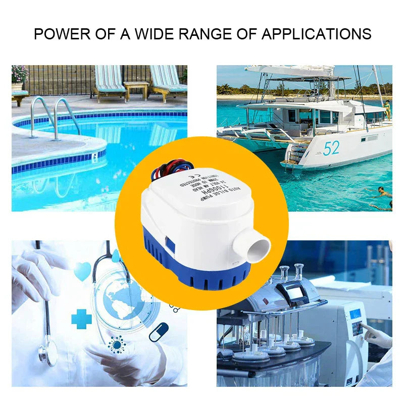 12V Automatic Submersible Bilge Pump