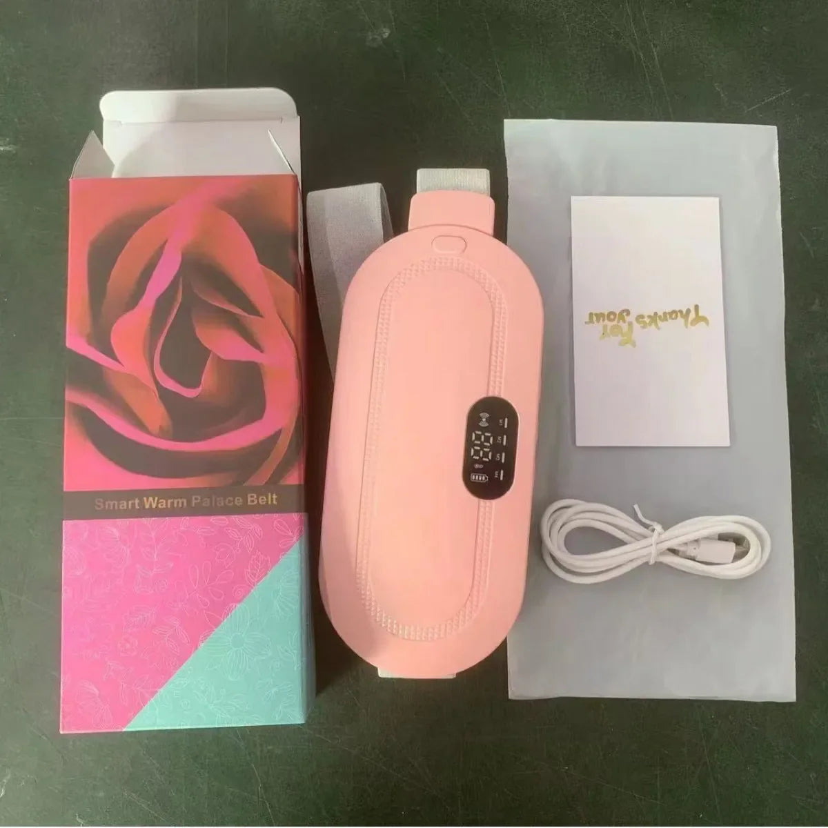 Heated Massage Warming Palace Belt Pink