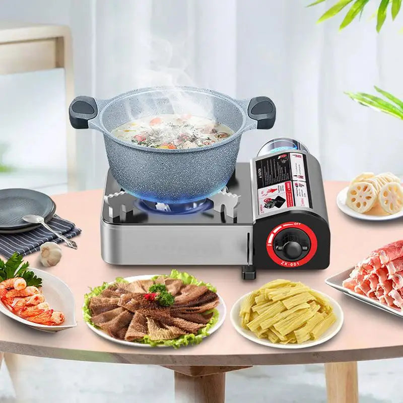 Mini Butane Camping Stove Grey