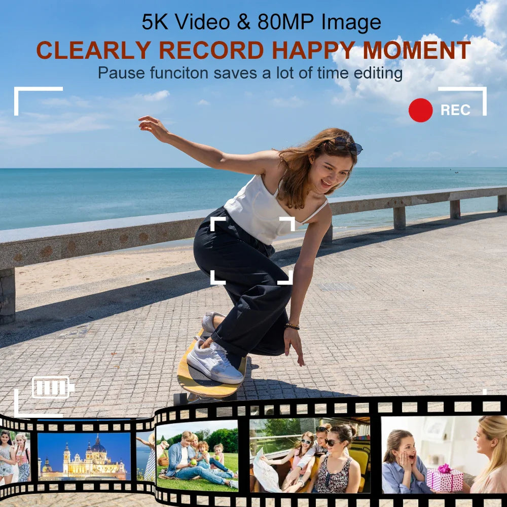 Dual Screen Digital Camera Black