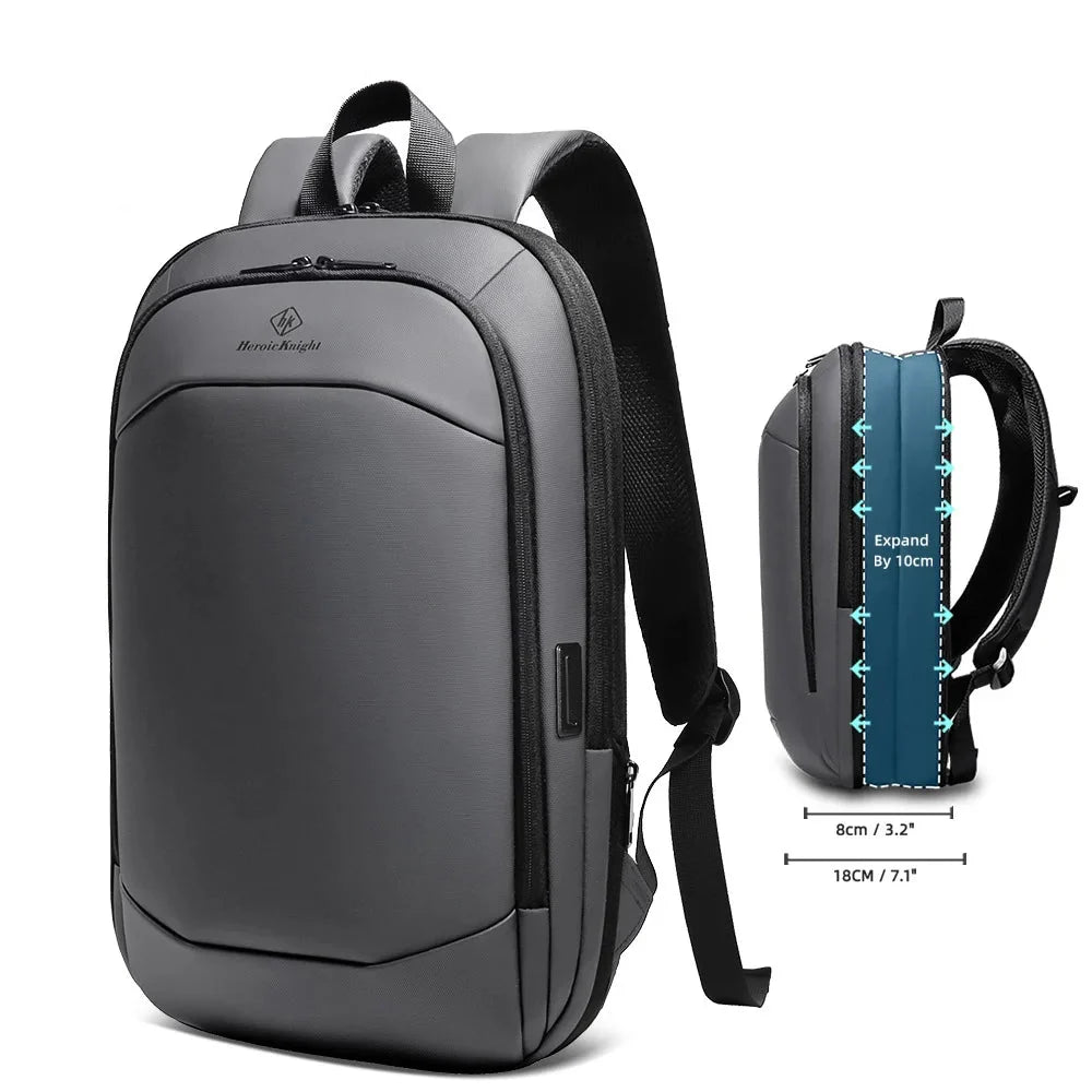 17-Inch Laptop Backpack with USB Port Grey