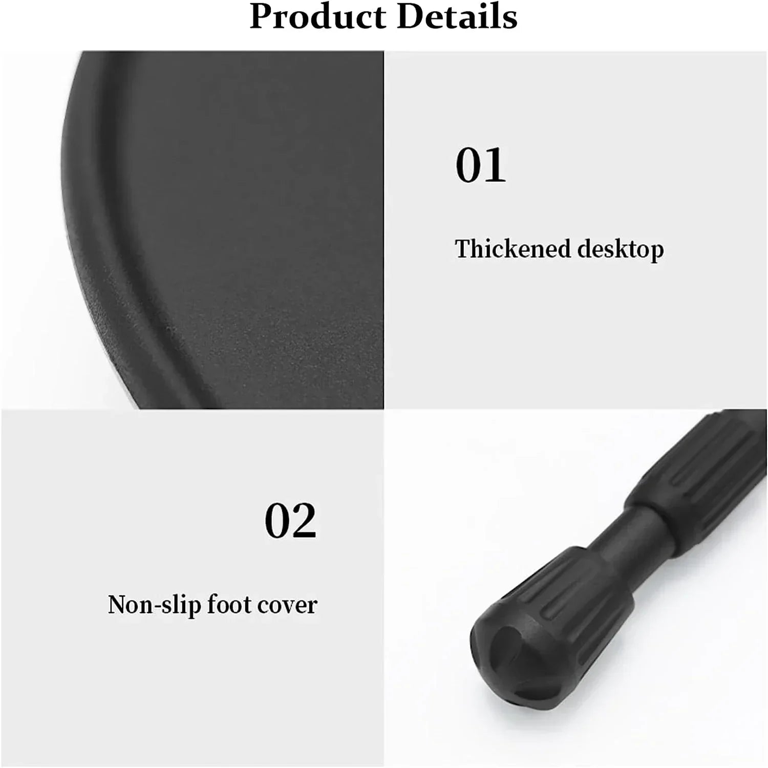 Folding Round Table Portable Telescopic Outdoor Three-legged Dining Table with lamp holder