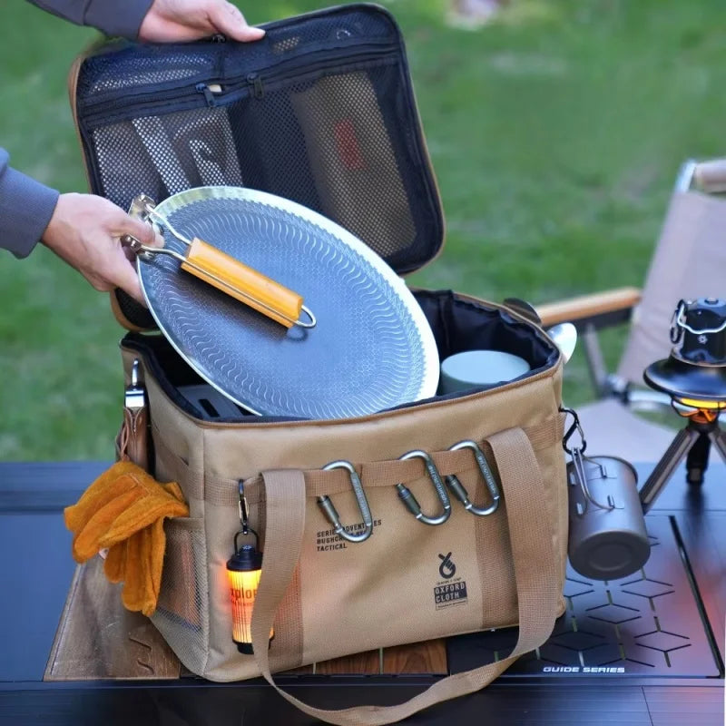 42L Camping Tactical Storage Bag Khaki