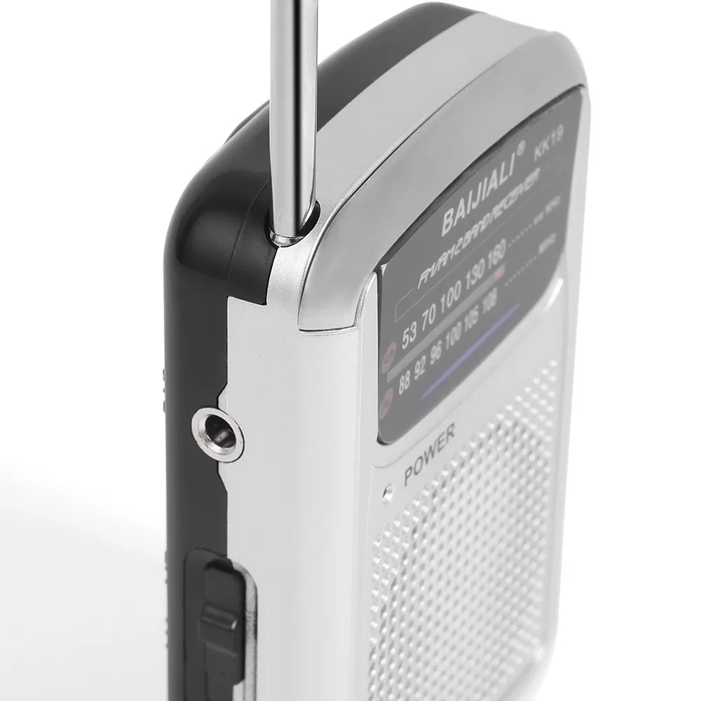 Full Band Portable Mini Pocket Radio Silver