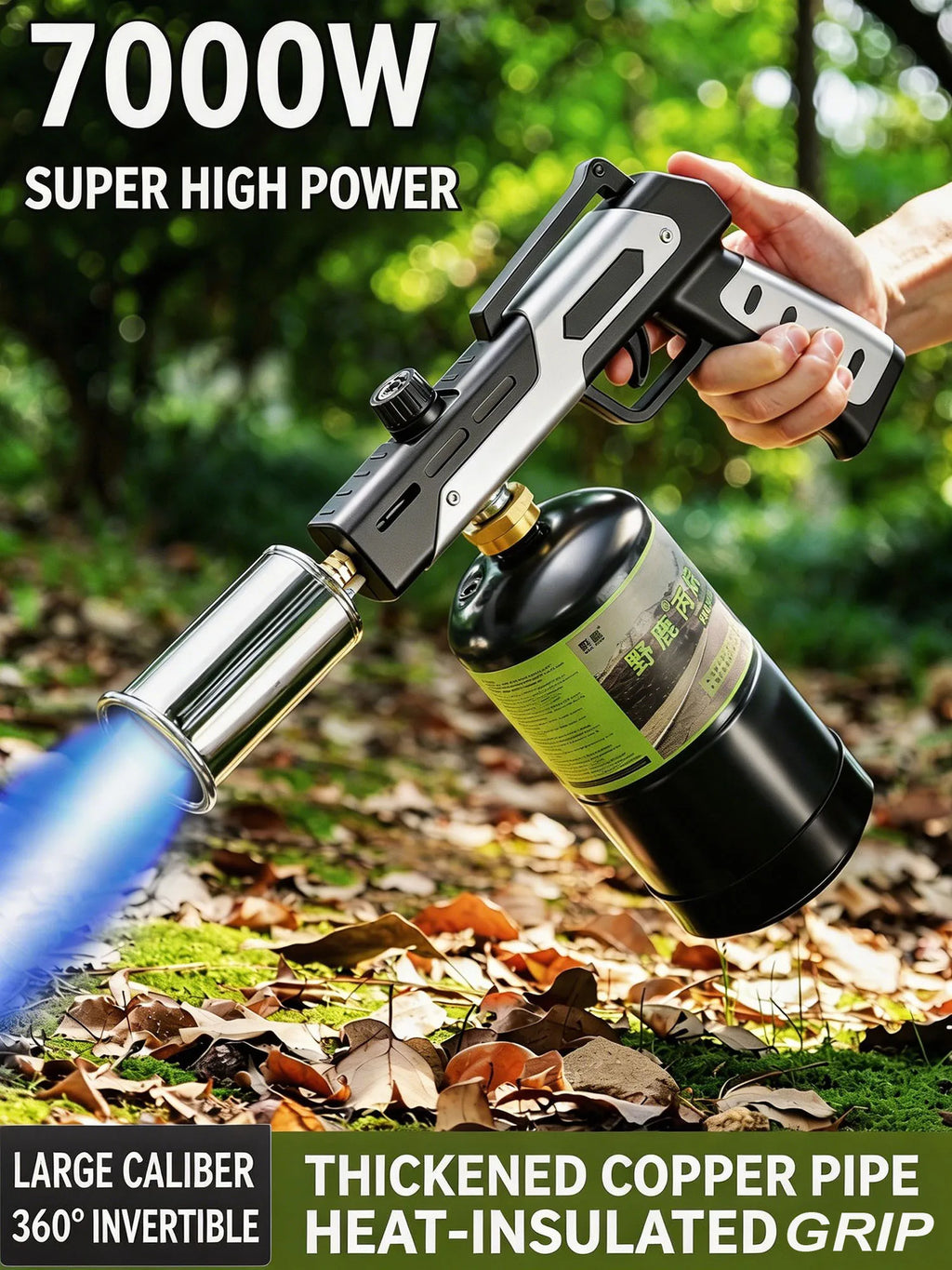 Adjustable Butane Kitchen Torch – Handheld High-Heat Cooking & Camping Torch