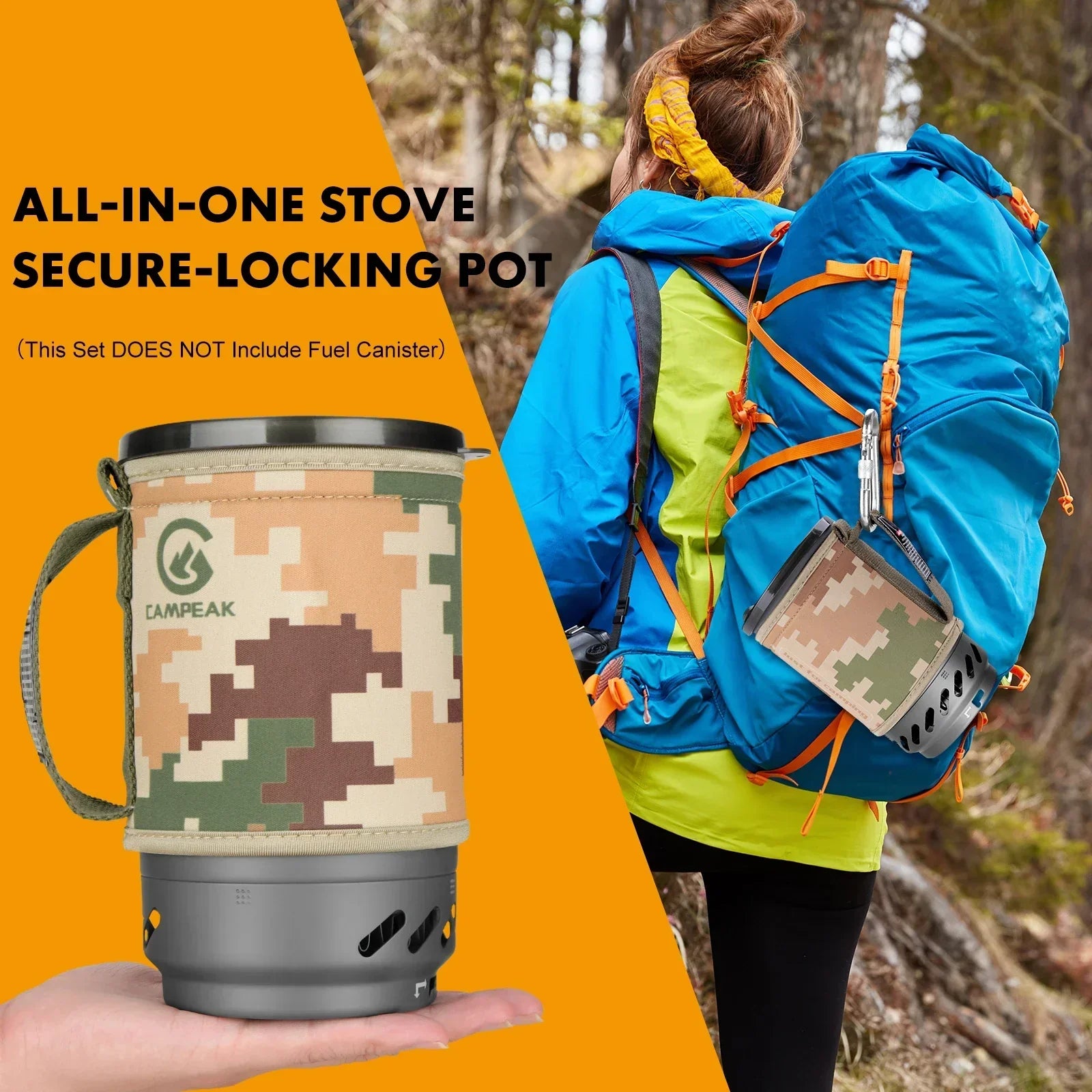 1.4L Backpacking Stove Cooking System