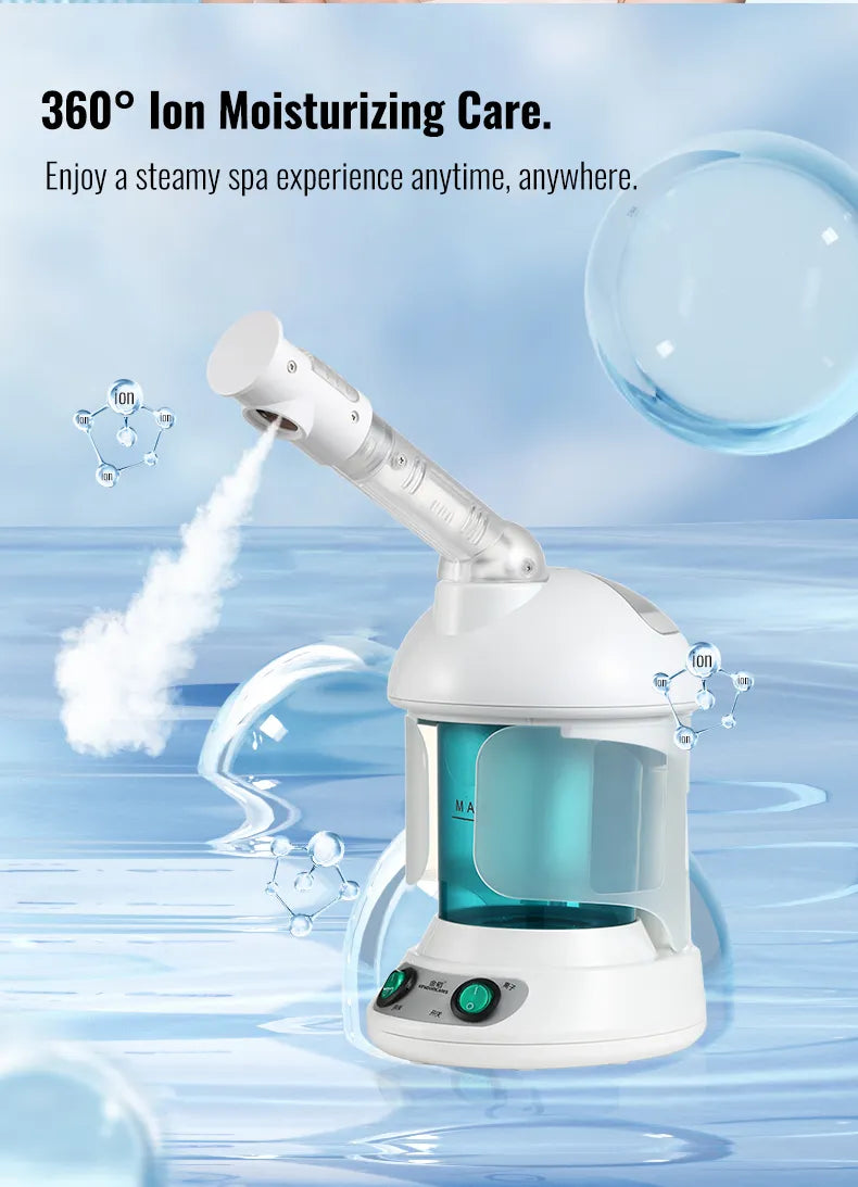 Portable Facial Steamer- Face Mist Spray, Professional Ionic Technology(UK PLUG)