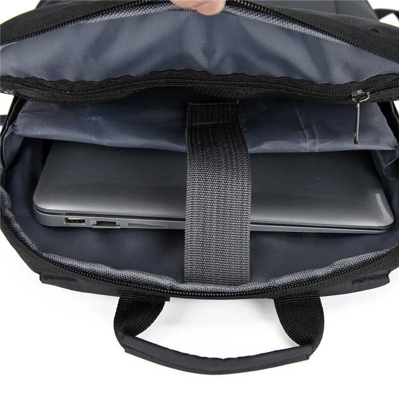 Lightweight Waterproof Laptop Backpack Black