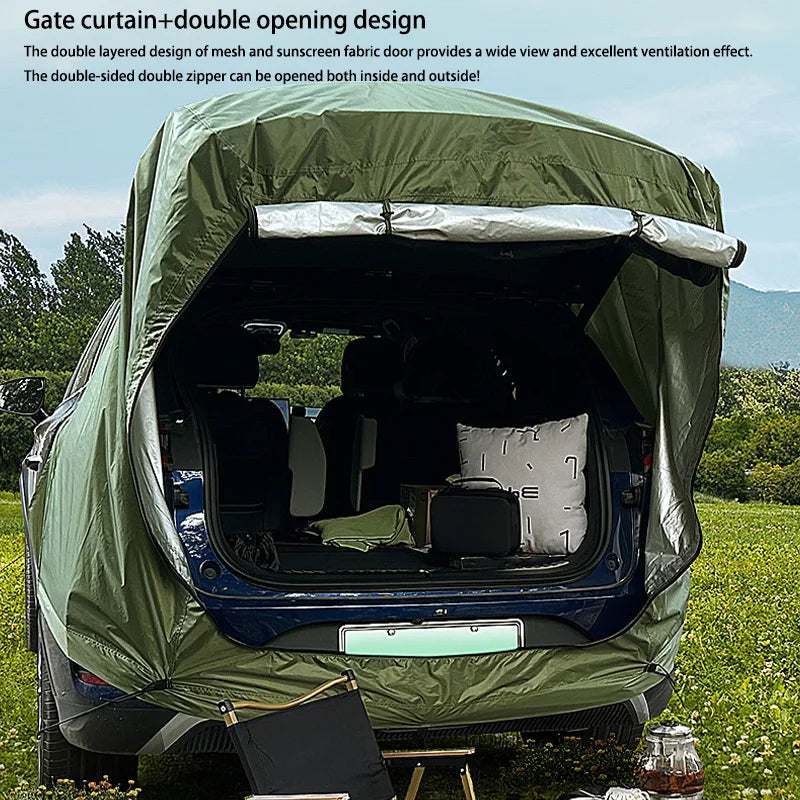 Outdoor Car Rear Tent with Canopy