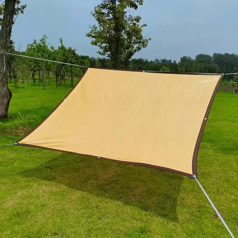 Sunshade Net Uv Protection Garden Sail (Beige)